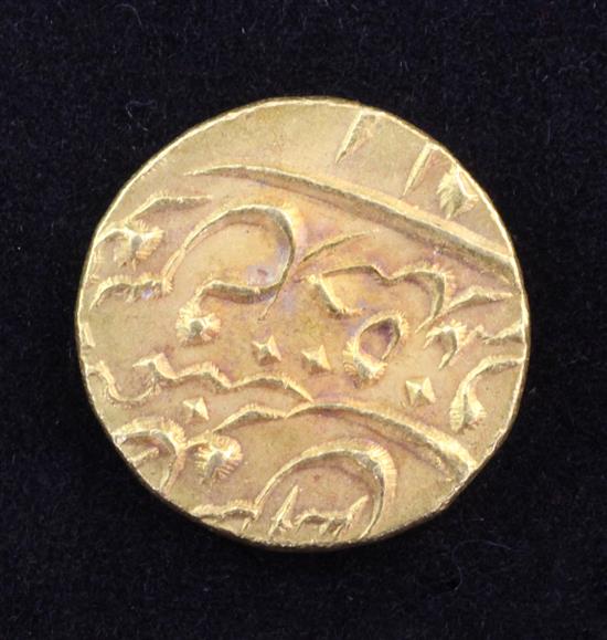 An 18th/19th century Mughal Empire gold Ashrafi,